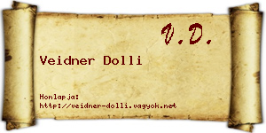 Veidner Dolli névjegykártya